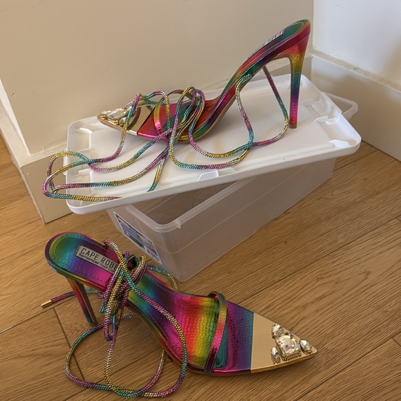 Cape Robbin Rhinestone Rainbow Heels - Picture 5 of 6